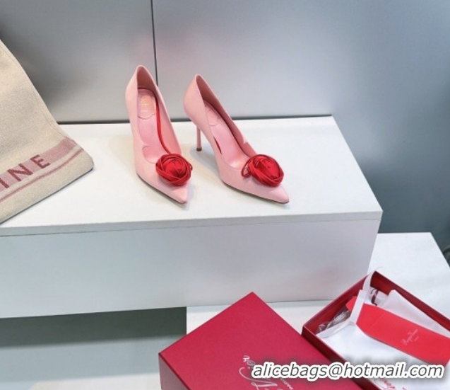 Purchase Roger Vivier Rose Pumps 10cm in Satin 0225001 Pink 2026