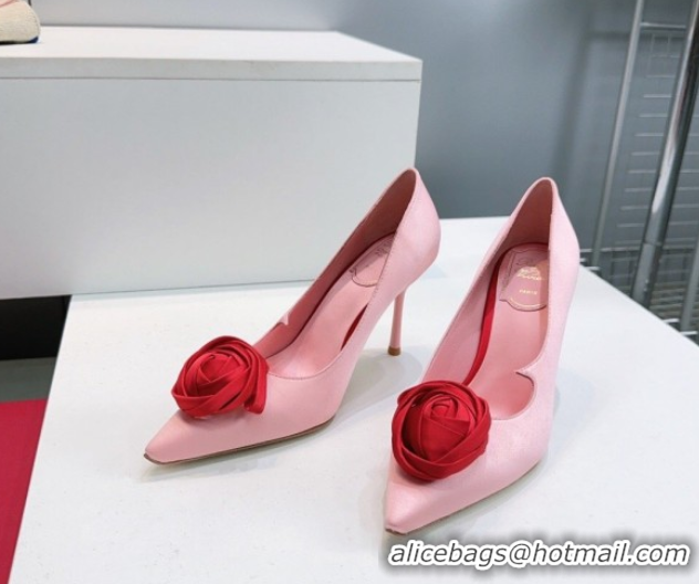 Purchase Roger Vivier Rose Pumps 10cm in Satin 0225001 Pink 2026