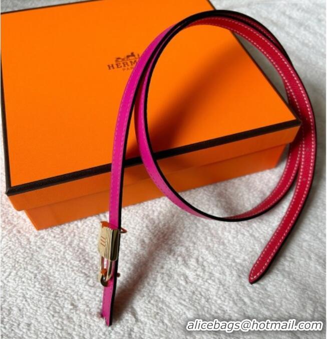 Grade Design Hermes Romance belt buckle & Reversible leather strap 1.3cm 0314 Dark Pink/Red 2025
