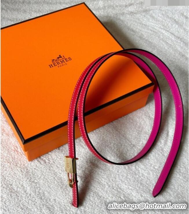 Grade Design Hermes Romance belt buckle & Reversible leather strap 1.3cm 0314 Dark Pink/Red 2025