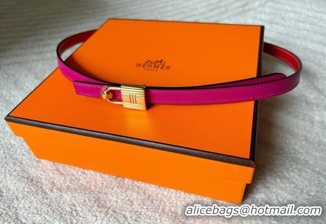 Grade Design Hermes Romance belt buckle & Reversible leather strap 1.3cm 0314 Dark Pink/Red 2025