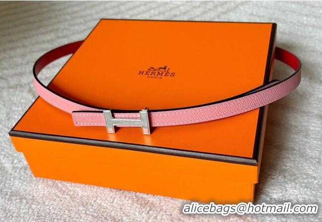 Traditional Discount Hermes Focus belt buckle & Reversible leather strap 1.3cm 0314 Red/Light Pink 2025