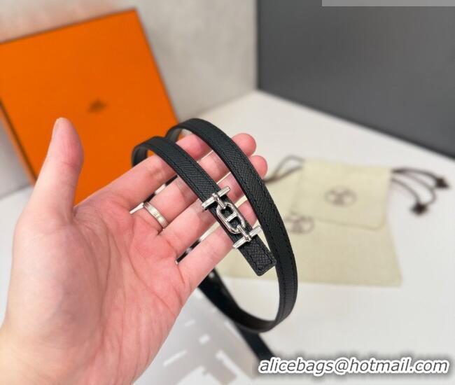 Buy Fashionable Hermes Ancre Belt Buckle & Reversible Leather Strap 1.3cm 0314 Black 2025