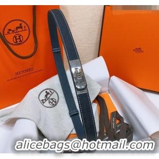 Market Sells Hermes Kelly Jean Belt 1.8cm in Denim and Epsom Leather 0314 Dark Blue 2025