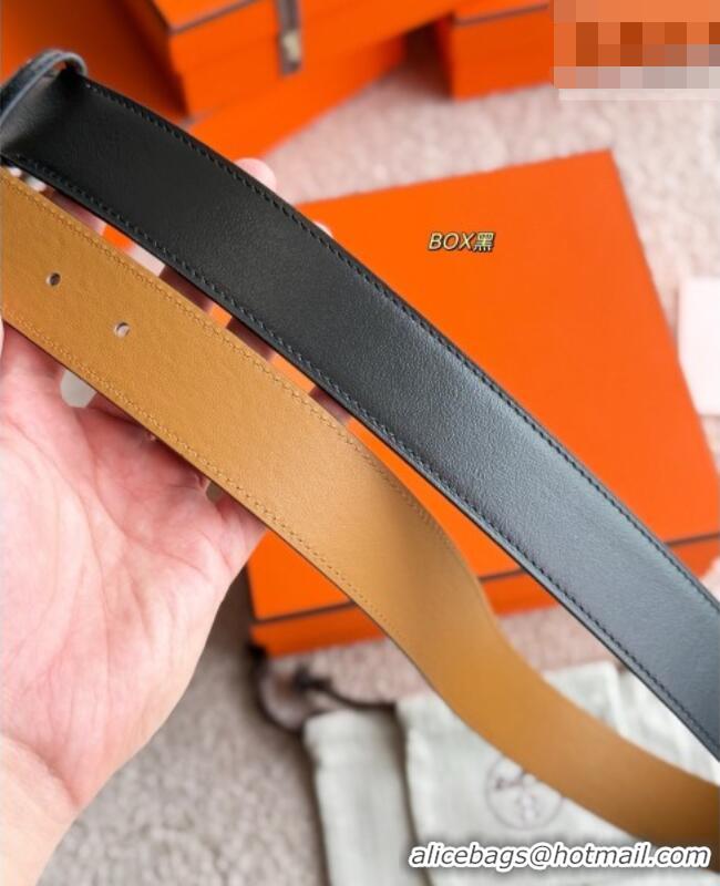 Luxury Discount Hermes Ceinture Romain Belt 3.5cm in Box Leather 0617 Black 2025