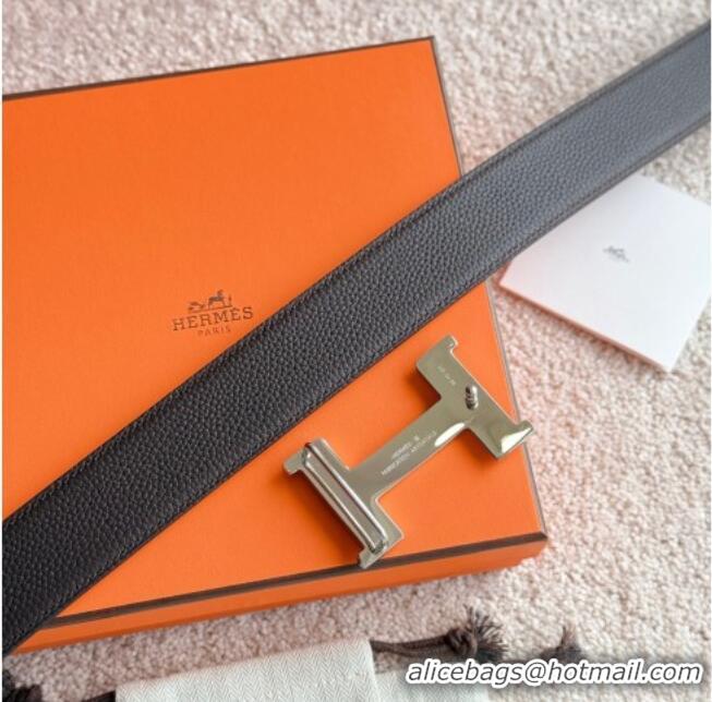 ​Unique Grade Hermes Men's Constance Touareg Reversible Leather Belt 3.8cm 0617 Chocolate 2025