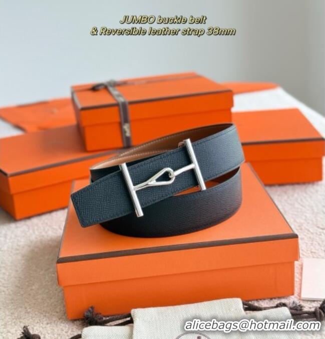 Buy Discount Hermes Pelle Reversibile Belt in Epsom Leather 38MM H071205 Brown/Black/Silver 2025