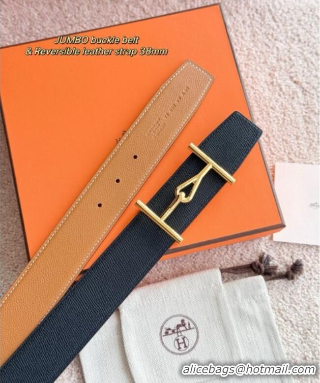​Buy Cheap Hermes Pelle Reversibile Belt in Epsom Leather 38MM H071206 Brown/Black/Gold 2025