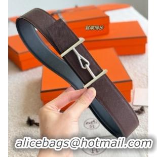 Buy Cheap Hermes Pelle Reversibile Belt in Epsom Calfskin 38MM H071207 Black/Silver 2025