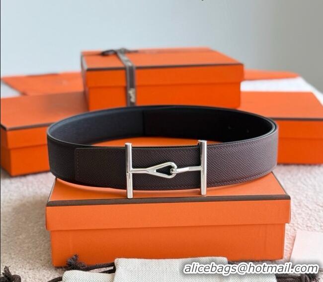 Buy Cheap Hermes Pelle Reversibile Belt in Epsom Calfskin 38MM H071207 Black/Silver 2025