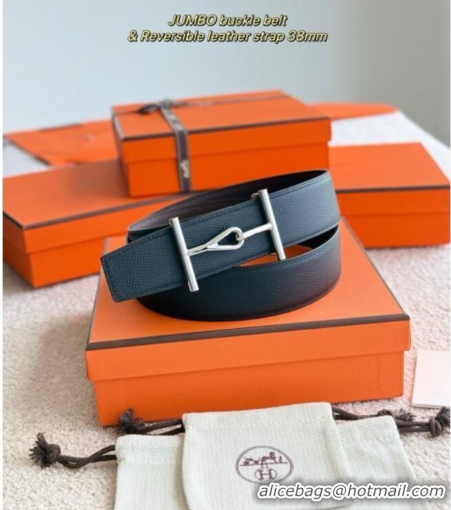 Buy Cheap Hermes Pelle Reversibile Belt in Epsom Calfskin 38MM H071207 Black/Silver 2025