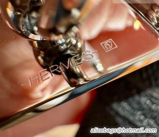 Buy Discount Hermes Women's Rivale Belt 1.8cm with Two Medor Studs and Ring Buckle H5022 Black/Silver 2025