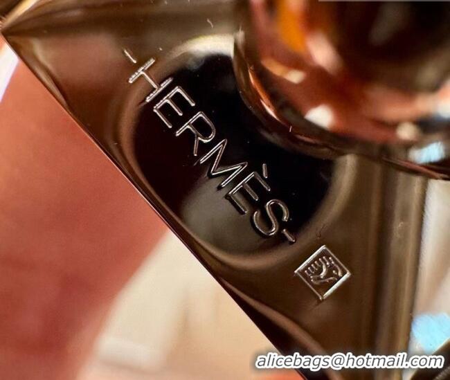 Well Crafted Hermes Women's Rivale Belt 1.8cm with Two Medor Studs and Ring Buckle H5022 Elephant Grey/Silver 2025