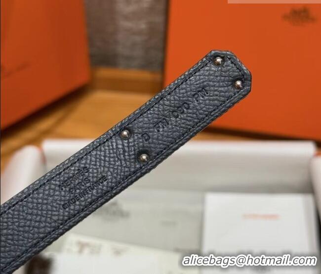 Trendy Design Hermes Denim Belt 1.8cm with Kelly Buckle HS091202 Dark Blue 2025