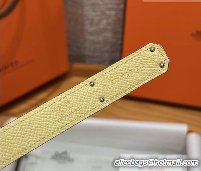 Top Quality Hermes Canvas Belt 1.8cm with Kelly Buckle HS091202 Beige 2025