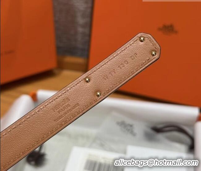 Top Grade Hermes Hunter Calfskin Leather Belt 1.8cm with Kelly Buckle HS091202 Dark Blue 2025