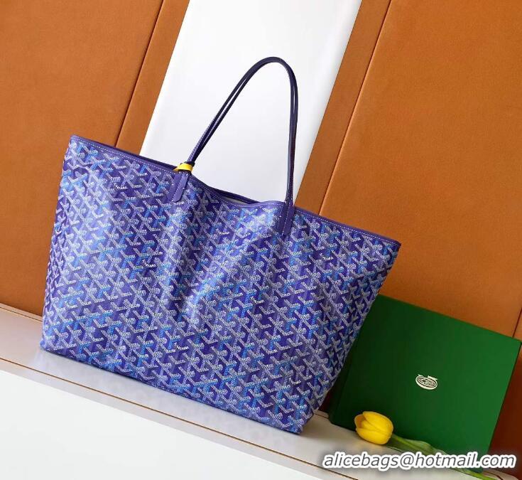 Famous Brand Goyard Limited Editions Saint Louis Tote Bag GM G8001 Multicolored Blueberry Purple 2026