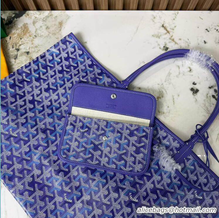 Famous Brand Goyard Limited Editions Saint Louis Tote Bag GM G8001 Multicolored Blueberry Purple 2026