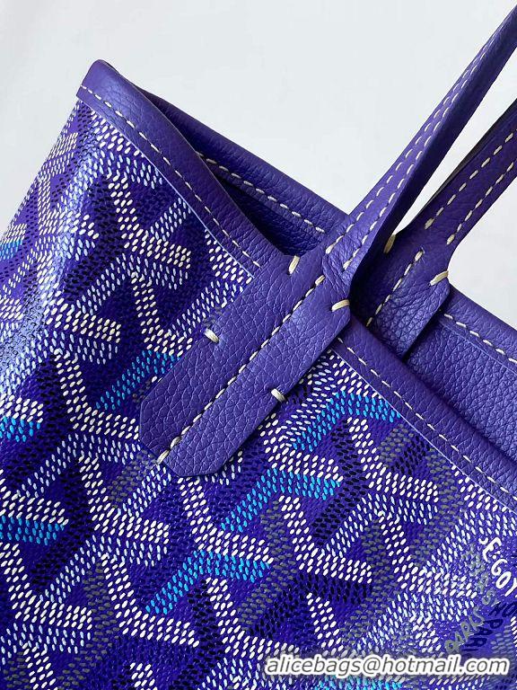 Best Quality Goyard Anjou Saint Louis Tote Bag Mini G8003 Multicolored Blueberry Purple 2026