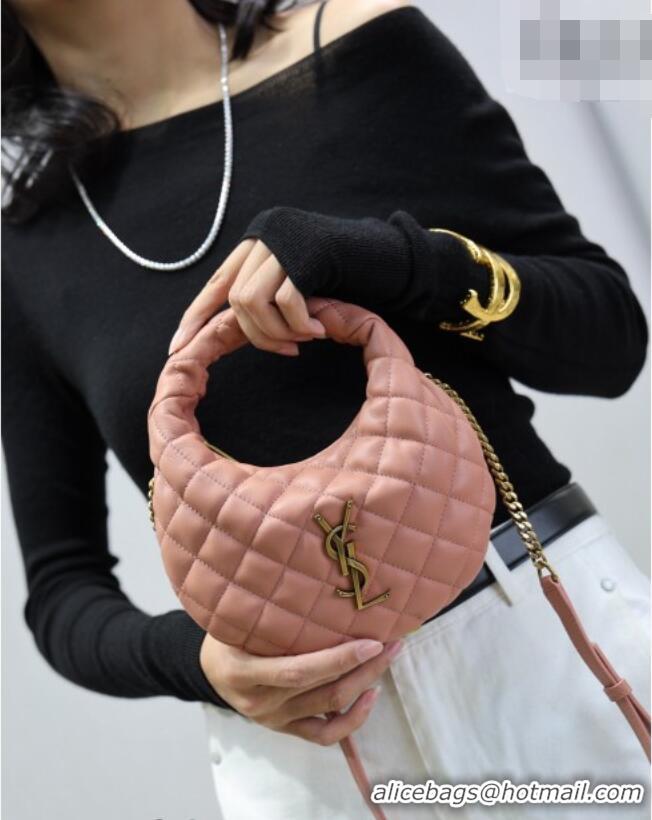 Reasonable Price  Saint Laurent ICARINO mini bag in quilted nappa leather 871329 Hortensia Pink 2026