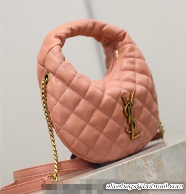 Reasonable Price  Saint Laurent ICARINO mini bag in quilted nappa leather 871329 Hortensia Pink 2026