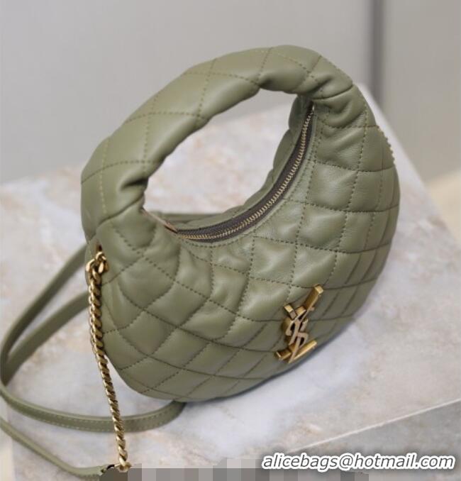 New Design Saint Laurent ICARINO mini bag in quilted nappa leather 871329 Moss Green 2026