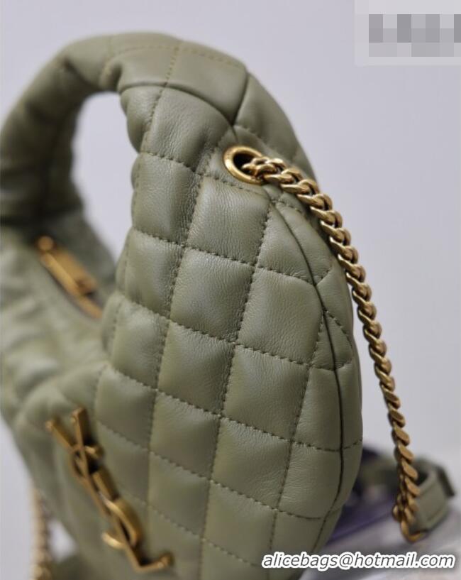 New Design Saint Laurent ICARINO mini bag in quilted nappa leather 871329 Moss Green 2026