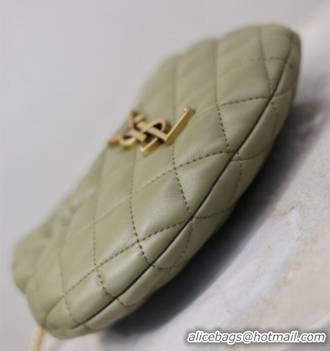 New Design Saint Laurent ICARINO mini bag in quilted nappa leather 871329 Moss Green 2026