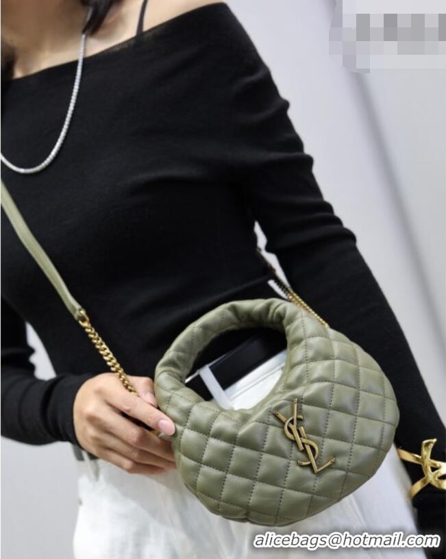 New Design Saint Laurent ICARINO mini bag in quilted nappa leather 871329 Moss Green 2026