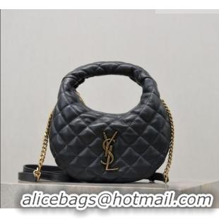 Best Quality Saint Laurent ICARINO mini bag in quilted nappa leather 871329 Grey 2026