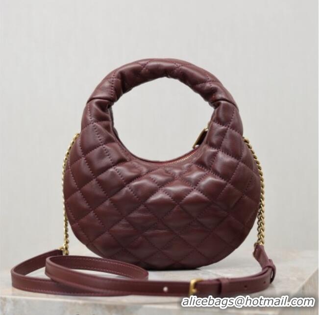 Top Quality Saint Laurent ICARINO mini bag in quilted nappa leather 871329 Burgundy 2026