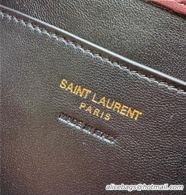 Top Quality Saint Laurent ICARINO mini bag in quilted nappa leather 871329 Burgundy 2026