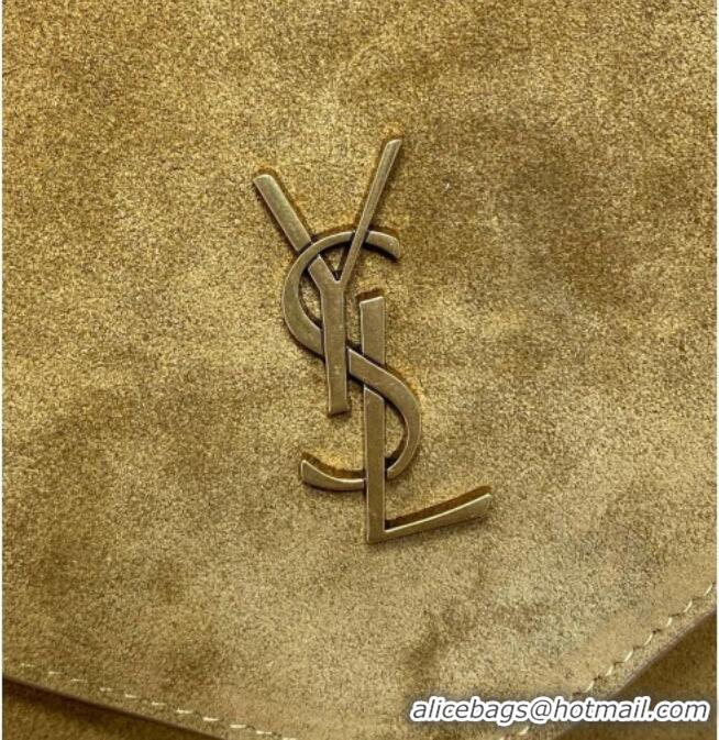 Best Price Saint Laurent Cassander XXL Envelope Pouch On Chain in Suede 841702 Camel 2026