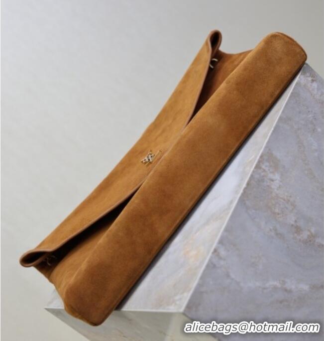 Top Quality Saint Laurent Cassander XXL Envelope Pouch On Chain in Suede 841702 Gold-Tone 2026