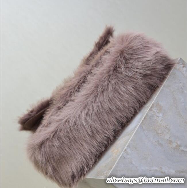 Buy Fashionable Saint Laurent Niki Bag in Rabbit Fur Yam 498830 Purple 2026