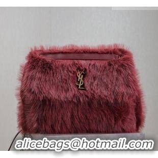 Trendy Design Saint Laurent Niki Bag in Rabbit Fur 498830 Purple 2026