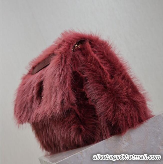 Trendy Design Saint Laurent Niki Bag in Rabbit Fur 498830 Purple 2026