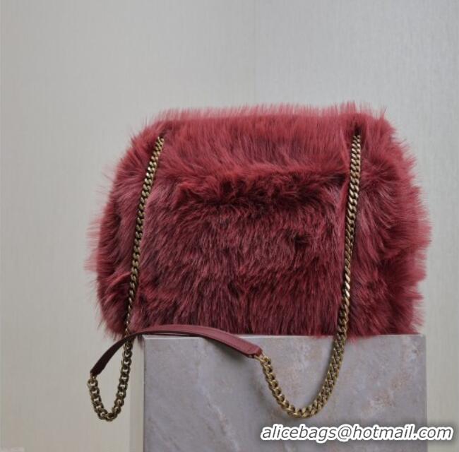 Trendy Design Saint Laurent Niki Bag in Rabbit Fur 498830 Purple 2026