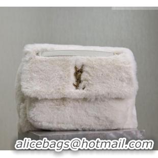 Super Quality Saint Laurent Niki Bag in Rabbit Fur 498830 White 2026