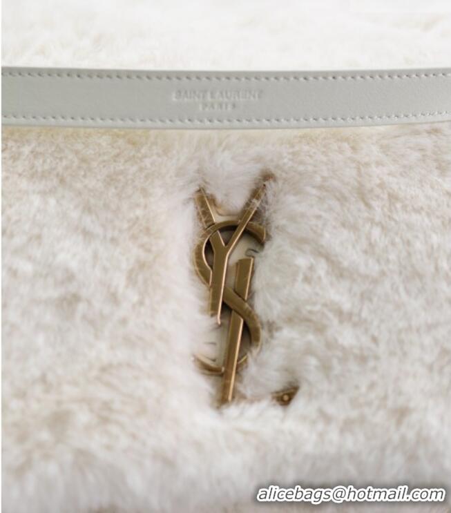 Super Quality Saint Laurent Niki Bag in Rabbit Fur 498830 White 2026