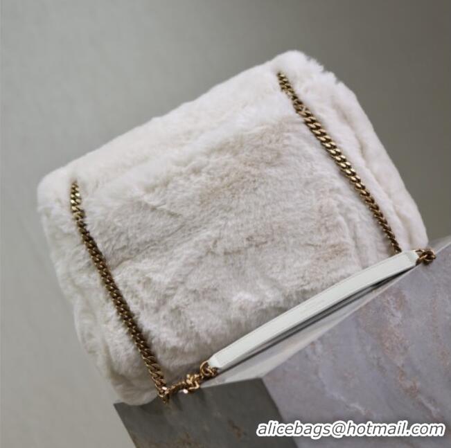 Super Quality Saint Laurent Niki Bag in Rabbit Fur 498830 White 2026