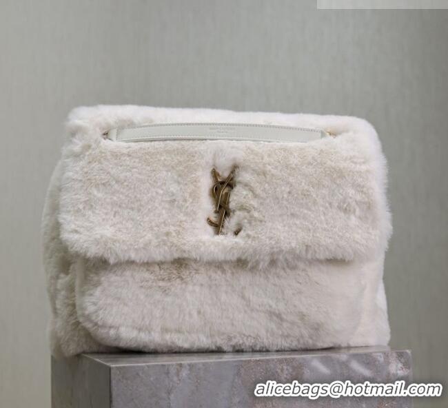 Super Quality Saint Laurent Niki Bag in Rabbit Fur 498830 White 2026