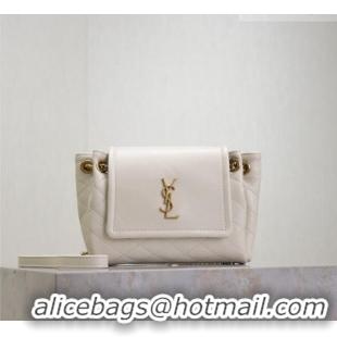Luxury Discount Saint Laurent Monogram Mini Nolita in Lambskin Leather 672738 White 2026