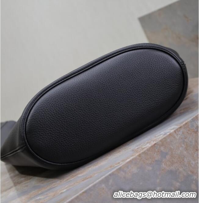 Grade Quality Saint Laurent LE 5 À 7 Supple Large Hobo Bag in Grained Leather 753823 Black 2026