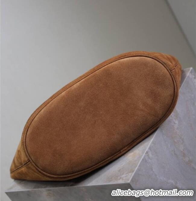 Unique Discount Saint Laurent LE 5 À 7 Supple Large Hobo Bag in Suede 753823 Brown 2026