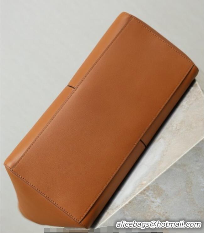 Luxury Cheap Saint Laurent Paris Small 4 Carre Tote Bag in Leather 863959 Toasted Brown 2026