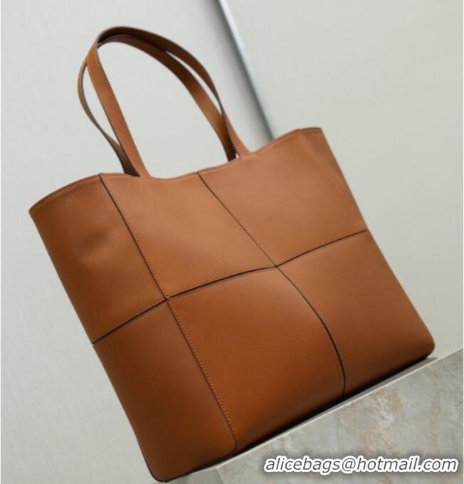 Luxury Cheap Saint Laurent Paris Small 4 Carre Tote Bag in Leather 863959 Toasted Brown 2026