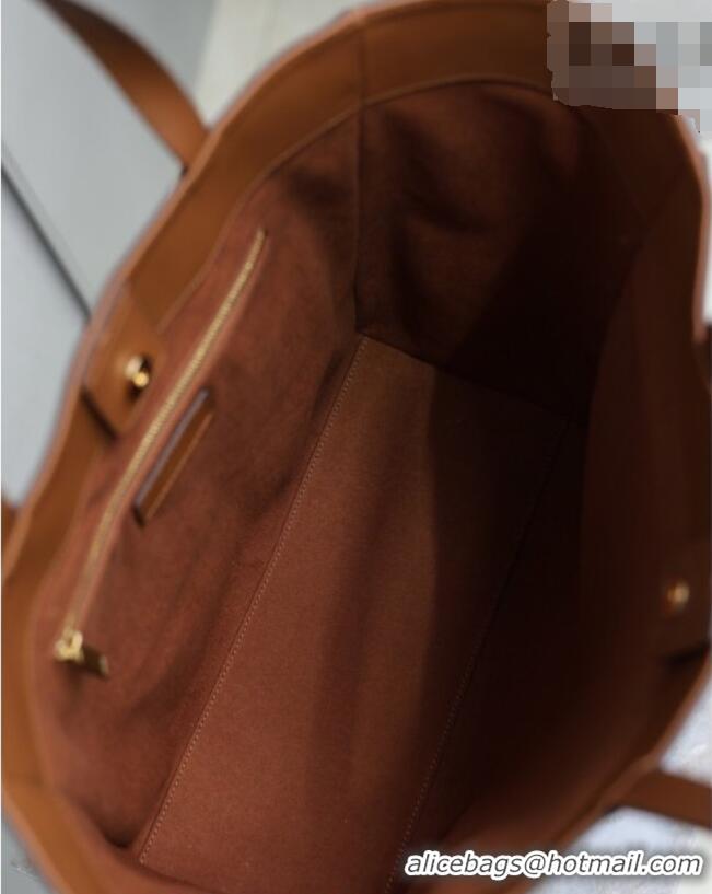 Luxury Cheap Saint Laurent Paris Small 4 Carre Tote Bag in Leather 863959 Toasted Brown 2026