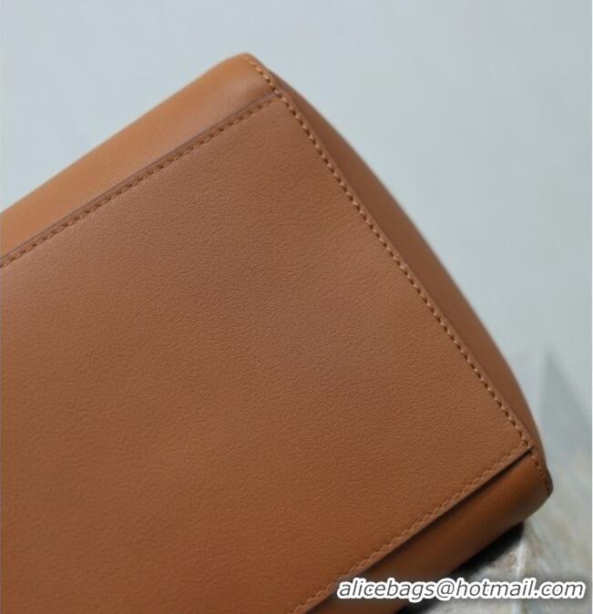 Luxury Cheap Saint Laurent Paris Small 4 Carre Tote Bag in Leather 863959 Toasted Brown 2026