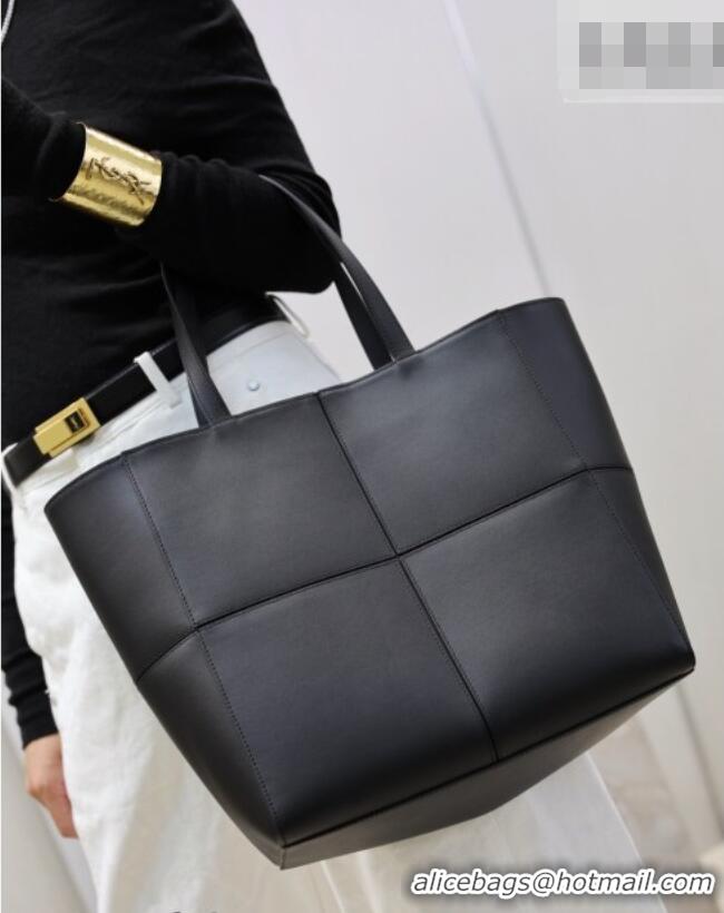 Top Design Saint Laurent Paris 4 Carre Tote Bag in Leather 862368 Black 2026